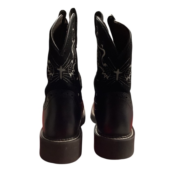 Justin Boots Women's Black Cowboy Boots BRAND NEW W/BOX - Picture 11 of 15